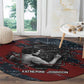 Katherine Johnson Round Carpet with Chalkboard Math Scene, Verify the Numbers Quote and Space Orbit - African Pride
