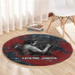 Katherine Johnson Round Carpet with Chalkboard Math Scene, Verify the Numbers Quote and Space Orbit - African Pride