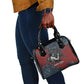 Katherine Johnson Shoulder Handbag with Chalkboard Math Scene, Verify the Numbers Quote and Space Orbit - African Pride