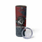 Katherine Johnson Skinny Tumbler with Chalkboard Math Scene, Verify the Numbers Quote and Space Orbit - African Pride