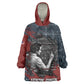 Katherine Johnson Wearable Blanket Hoodie with Chalkboard Math Scene, Verify the Numbers Quote and Space Orbit - African Pride