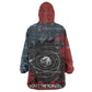 Katherine Johnson Wearable Blanket Hoodie with Chalkboard Math Scene, Verify the Numbers Quote and Space Orbit - African Pride
