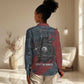 Katherine Johnson Women Casual Shirt with Chalkboard Math Scene, Verify the Numbers Quote and Space Orbit - African Pride