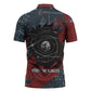 Katherine Johnson Zipper Polo Shirt with Chalkboard Math Scene, Verify the Numbers Quote and Space Orbit - African Pride