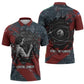 Katherine Johnson Zipper Polo Shirt with Chalkboard Math Scene, Verify the Numbers Quote and Space Orbit - African Pride