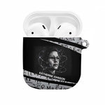 Katherine Johnson AirPods Case with Orbital Space Portrait, Historic NASA Launch Dates and Physics - African Pride