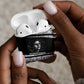 Katherine Johnson AirPods Case with Orbital Space Portrait, Historic NASA Launch Dates and Physics - African Pride