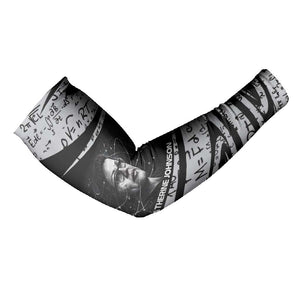 Katherine Johnson Arm Sleeves with Orbital Space Portrait, Historic NASA Launch Dates and Physics - African Pride