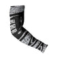 Katherine Johnson Arm Sleeves with Orbital Space Portrait, Historic NASA Launch Dates and Physics - African Pride
