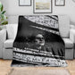 Katherine Johnson Blanket with Orbital Space Portrait, Historic NASA Launch Dates and Physics - African Pride