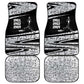 Katherine Johnson Car Mats with Orbital Space Portrait, Historic NASA Launch Dates and Physics - African Pride
