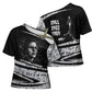Katherine Johnson Cross Shoulder Shirt with Orbital Space Portrait, Historic NASA Launch Dates and Physics - African Pride