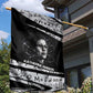 Katherine Johnson Garden Flag with Orbital Space Portrait, Historic NASA Launch Dates and Physics - African Pride