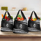 Katherine Johnson Grocery Bag with Orbital Space Portrait, Historic NASA Launch Dates and Physics - African Pride