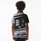 Katherine Johnson Kid Polo Shirt with Orbital Space Portrait, Historic NASA Launch Dates and Physics - African Pride