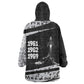 Katherine Johnson Kid Wearable Blanket Hoodie with Orbital Space Portrait, Historic NASA Launch Dates and Physics - African Pride