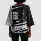 Katherine Johnson Kimono Sleeve Blouse with Orbital Space Portrait, Historic NASA Launch Dates and Physics - African Pride
