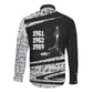 Katherine Johnson Long Sleeve Button Shirt with Orbital Space Portrait, Historic NASA Launch Dates and Physics - African Pride