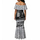 Katherine Johnson Mermaid Dress with Orbital Space Portrait, Historic NASA Launch Dates and Physics - African Pride