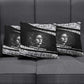 Katherine Johnson Pillow Cover with Orbital Space Portrait, Historic NASA Launch Dates and Physics - African Pride