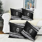 Katherine Johnson Pillow Cover with Orbital Space Portrait, Historic NASA Launch Dates and Physics - African Pride