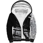 Katherine Johnson Sherpa Hoodie with Orbital Space Portrait, Historic NASA Launch Dates and Physics - African Pride