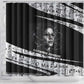 Katherine Johnson Shower Curtain with Orbital Space Portrait, Historic NASA Launch Dates and Physics - African Pride