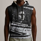 Katherine Johnson Sleeveless Hoodie with Orbital Space Portrait, Historic NASA Launch Dates and Physics - African Pride