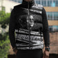Katherine Johnson Sleeveless Puffer Jacket with Orbital Space Portrait, Historic NASA Launch Dates and Physics - African Pride