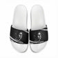 Katherine Johnson Slide Sandals with Orbital Space Portrait, Historic NASA Launch Dates and Physics - African Pride