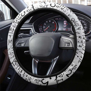 Katherine Johnson Steering Wheel Cover with Orbital Space Portrait, Historic NASA Launch Dates and Physics - African Pride