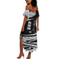 Katherine Johnson Summer Maxi Dress with Orbital Space Portrait, Historic NASA Launch Dates and Physics - African Pride