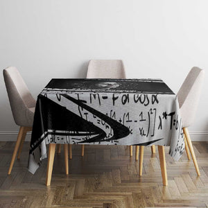 Katherine Johnson Tablecloth with Orbital Space Portrait, Historic NASA Launch Dates and Physics - African Pride