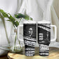 Katherine Johnson Tumbler With Handle with Orbital Space Portrait, Historic NASA Launch Dates and Physics - African Pride