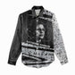 Katherine Johnson Women Casual Shirt with Orbital Space Portrait, Historic NASA Launch Dates and Physics - African Pride