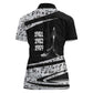 Katherine Johnson Women Polo Shirt with Orbital Space Portrait, Historic NASA Launch Dates and Physics - African Pride
