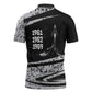 Katherine Johnson Zipper Polo Shirt with Orbital Space Portrait, Historic NASA Launch Dates and Physics - African Pride
