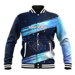 Katherine Johnson Baseball Jacket with Galaxy Background, Hidden No More Quote and Rocket Brain Equation - African Pride