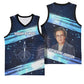 Katherine Johnson Basketball Jersey with Galaxy Background, Hidden No More Quote and Rocket Brain Equation - African Pride