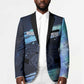 Katherine Johnson Blazer with Galaxy Background, Hidden No More Quote and Rocket Brain Equation - African Pride