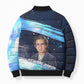 Katherine Johnson Bomber Puffer Jacket with Galaxy Background, Hidden No More Quote and Rocket Brain Equation - African Pride