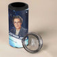 Katherine Johnson 4 in 1 Can Cooler Tumbler with Galaxy Background, Hidden No More Quote and Rocket Brain Equation - African Pride
