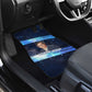 Katherine Johnson Car Mats with Galaxy Background, Hidden No More Quote and Rocket Brain Equation - African Pride