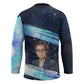 Katherine Johnson Hockey Jersey with Galaxy Background, Hidden No More Quote and Rocket Brain Equation - African Pride