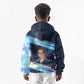 Katherine Johnson Kid Hoodie with Galaxy Background, Hidden No More Quote and Rocket Brain Equation - African Pride