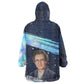 Katherine Johnson Kid Wearable Blanket Hoodie with Galaxy Background, Hidden No More Quote and Rocket Brain Equation - African Pride