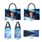 Katherine Johnson Leather Bag with Galaxy Background, Hidden No More Quote and Rocket Brain Equation - African Pride