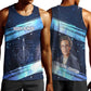 Katherine Johnson Men Tank Top with Galaxy Background, Hidden No More Quote and Rocket Brain Equation - African Pride