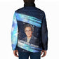 Katherine Johnson Padded Jacket with Galaxy Background, Hidden No More Quote and Rocket Brain Equation - African Pride