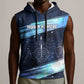 Katherine Johnson Sleeveless Hoodie with Galaxy Background, Hidden No More Quote and Rocket Brain Equation - African Pride